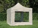 Vouwtent 3x3 Solid 50 pvc met complete zijwandenset (inbegrepen)