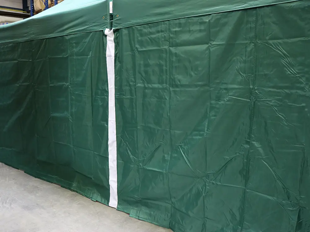 Pvc strook om tussen 2 pvc vouwtenten te koppelen