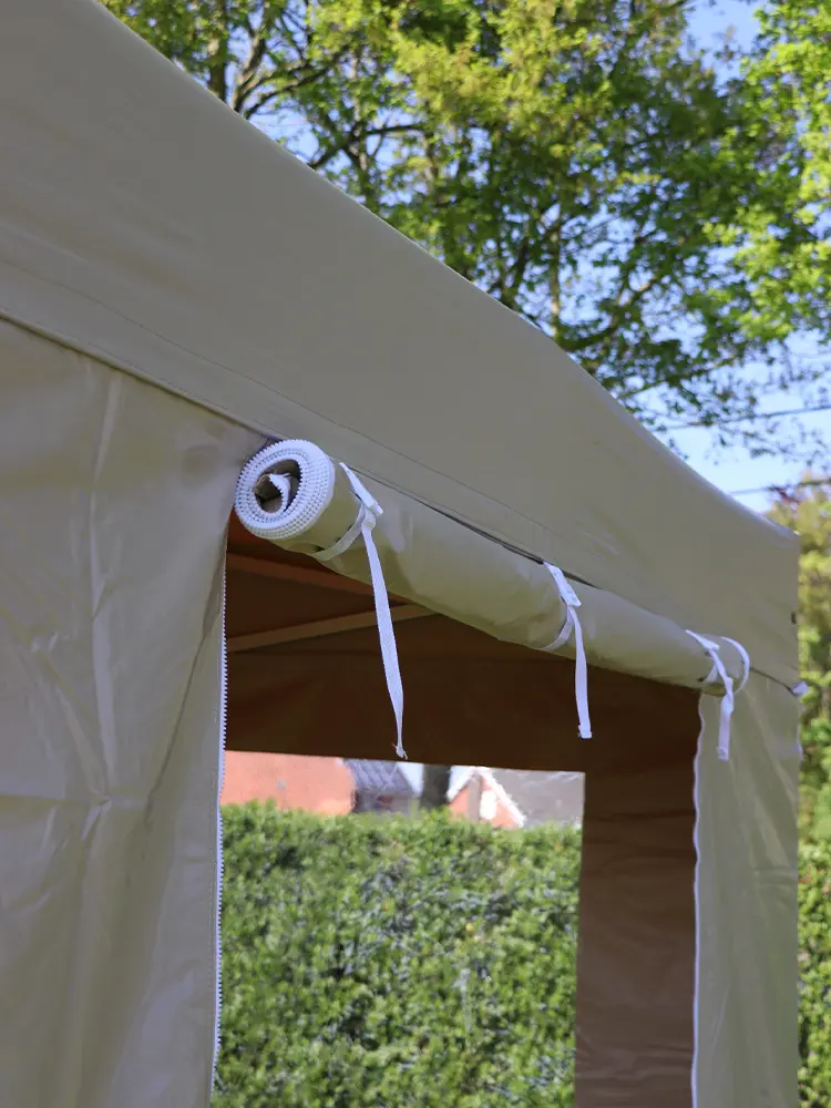 Solid 50 zijwand met oprolbare deur in 1 zijwand