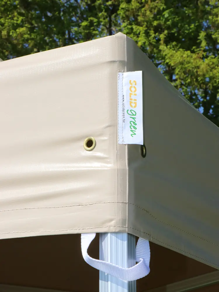 Dakzeil 3x3 Solid 50 pvc met sterke lussen