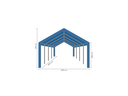 Partytent 4 x 8 m afmetingen