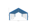 Partytent 5 x 8 m afmetingen