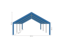 Partytent 6 x 6 m afmetingen