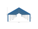 Partytent 6 x 12 m pro 50 pvc afmetingen