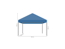 Vouwtent 3 x 4,5 m S50 afmetingen