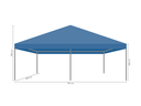 Vouwtent 4 x 8 m S50 afmetingen