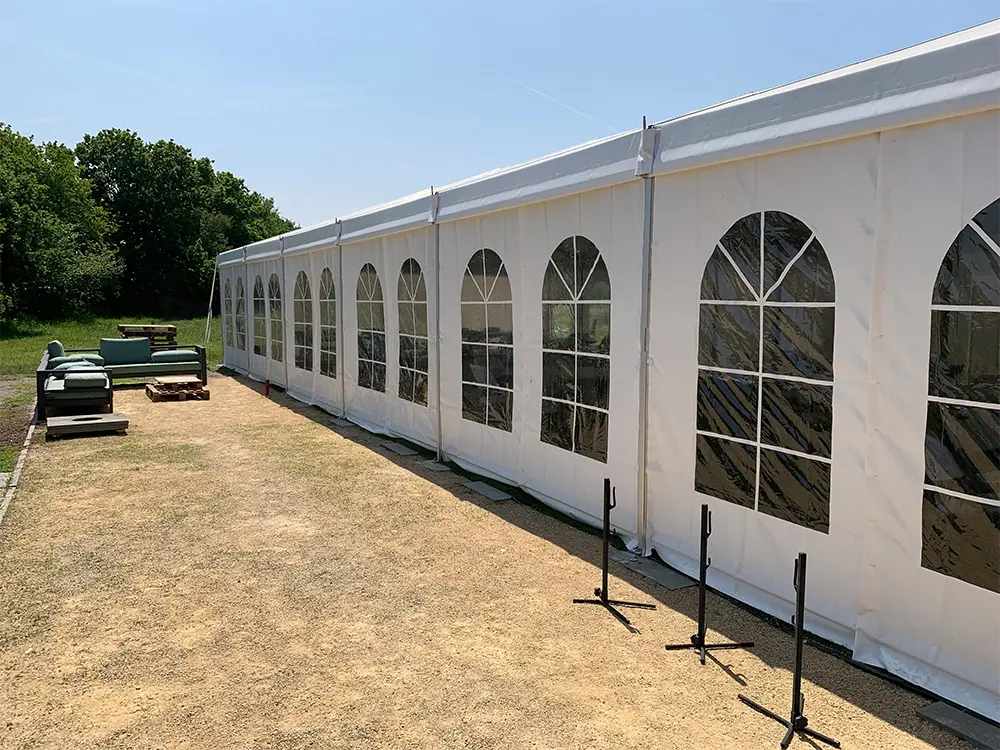 Feesttent aluminium 8 meter breed