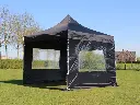 Vouwtent 3x3 Solid 30 met 3 zijwanden (4 stuks inbegrepen)