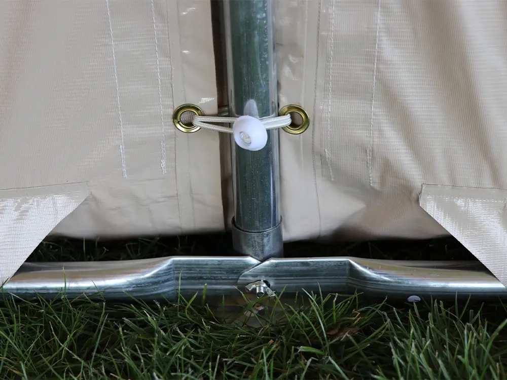 Optioneel grondframe voor extra stabiliteit