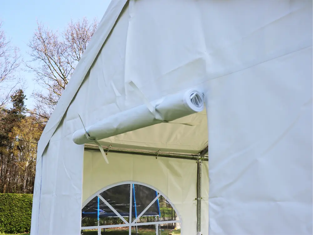 Zijwand in high quality pvc wit