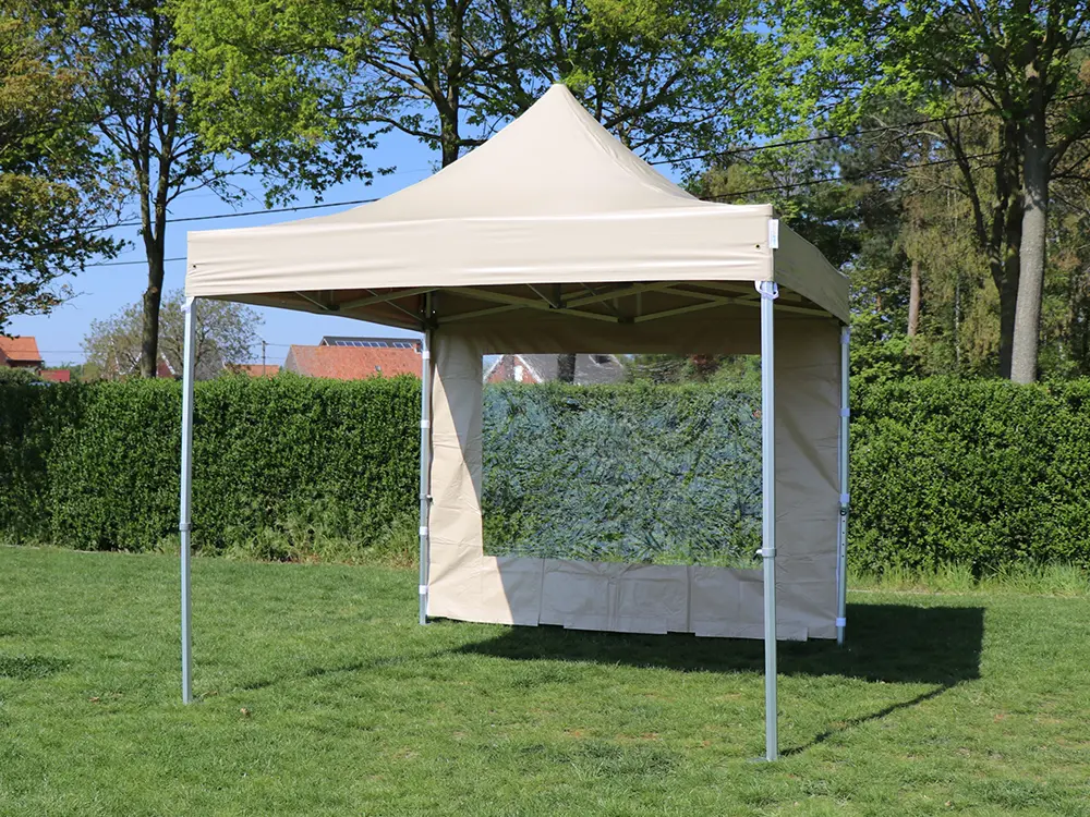 Solid 50 pvc vouwtent 3x3 met 1 zijwand