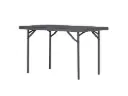 Klaptafel - grijs HDPE