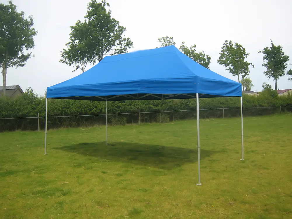 Einde reeks: vouwtent 3 x 4,5 m Solid 50 hemelsblauw