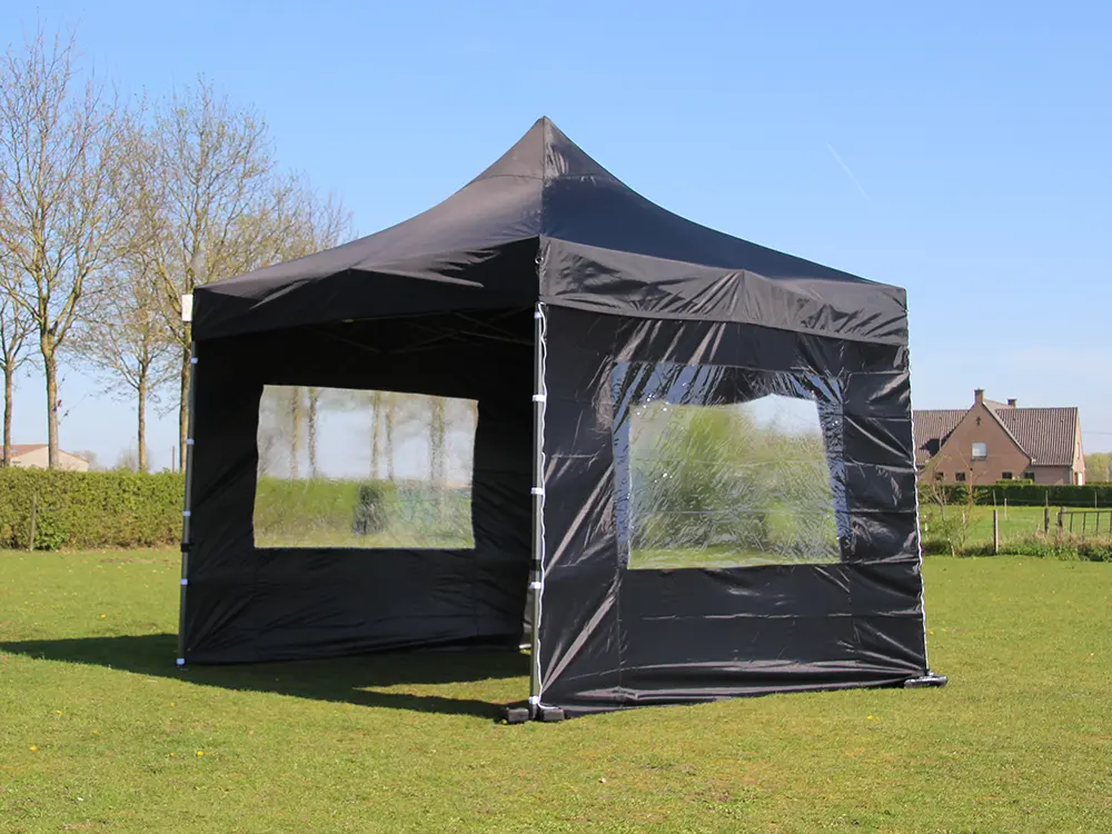 Tweedehands: vouwtent 3 x 3 m Solid 30 zwart