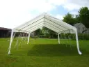 Einde reeks: partytent 4 x 6 m PE wit