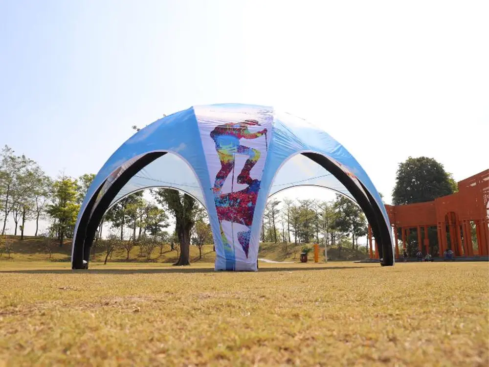 Bedrukte opblaastent Crossover | TecTronic Feesttenten