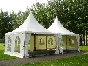 Pagodetent 6 x 6 m pvc pro