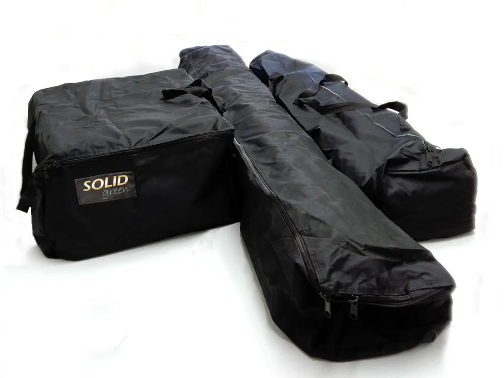 Draagtassenset pagodetent 5 x 5 m