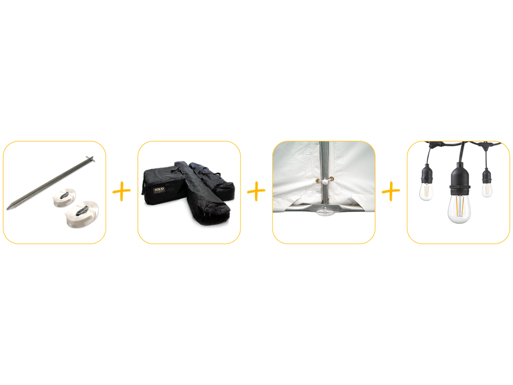 Voordeelpakket voor partytent 6 x 10 m pvc pro 50 (HQ)