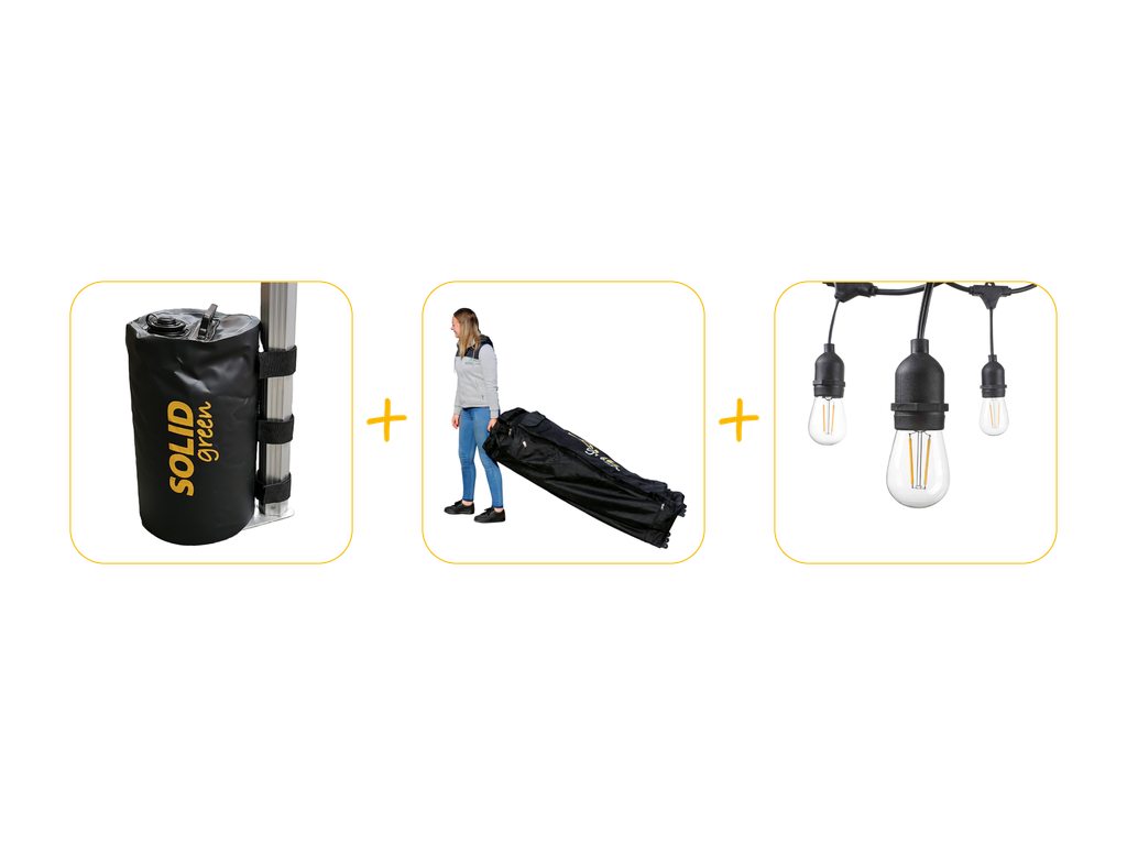 Voordeelpakket voor vouwtent 3 x 6 m Solid 30