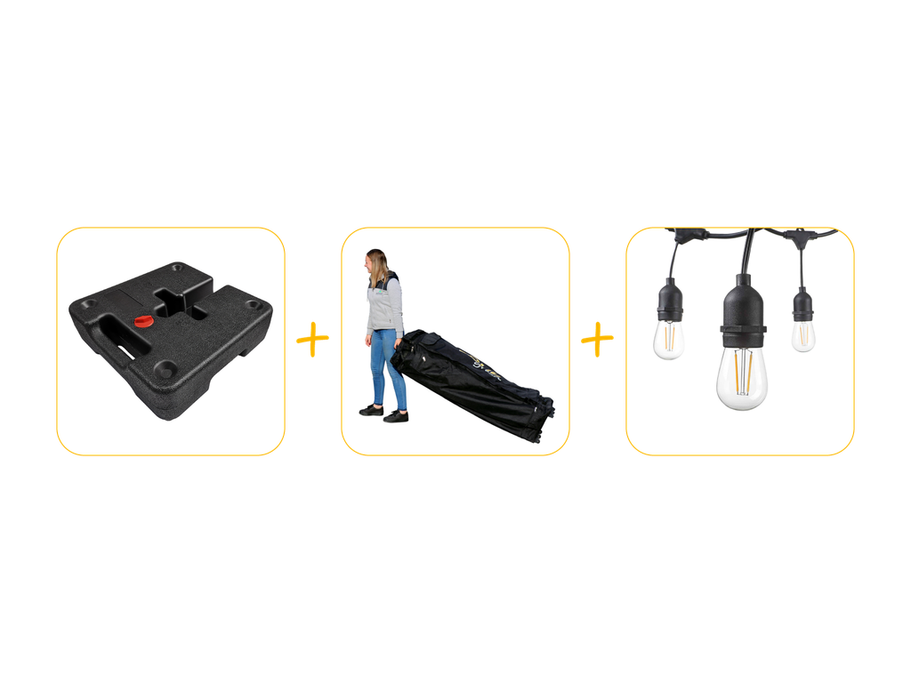 Voordeelpakket voor vouwtent 4 x 4 m Solid 40