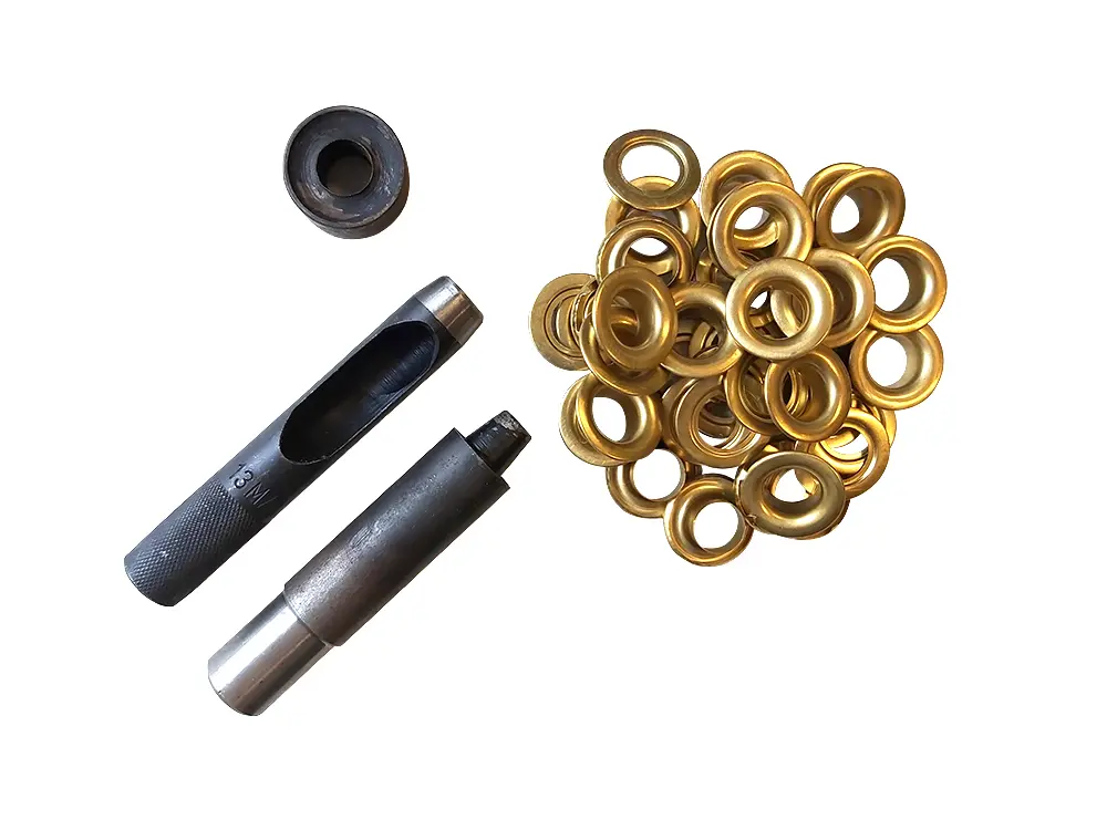 Reparatieset voor partytent zeil – incl. 20 koperen oogringen