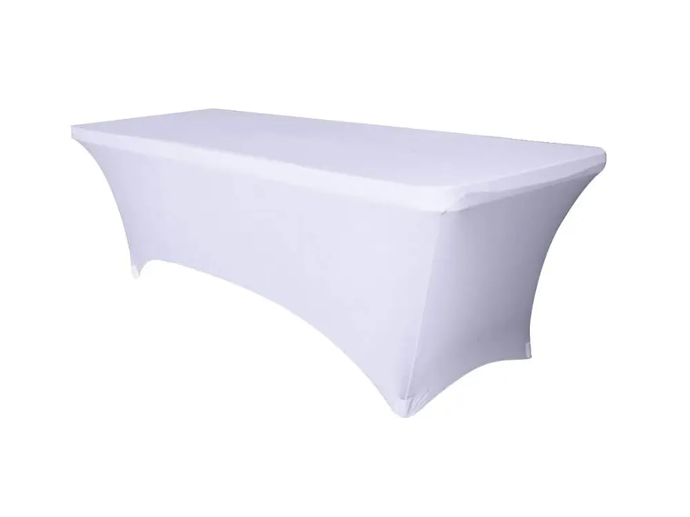 Stretchhoes voor klaptafel 180 cm - wit