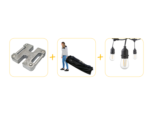 Voordeelpakket voor vouwtent 3 x 3 m Solid 50