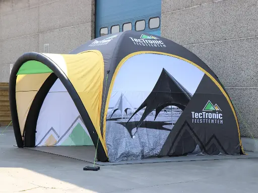 Bedrukte opblaastent: X-spider