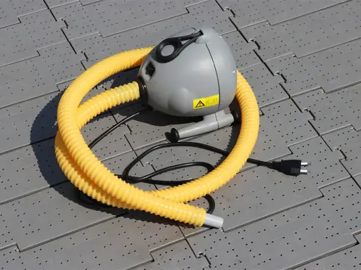 Opblaastent: elektrische pomp