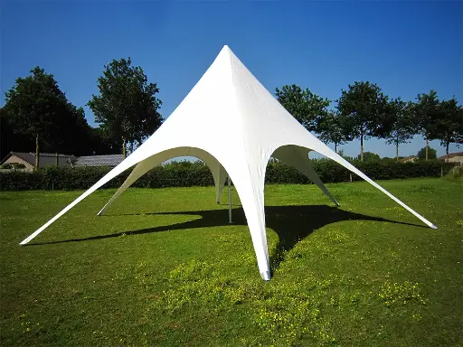 Stertent 10 m pvc - wit