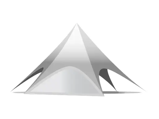 Onderdeel stertent 12 m: zijwand polyester