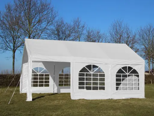 Tweedehands: partytent 4 x 6 m pvc pro 50 HQ wit